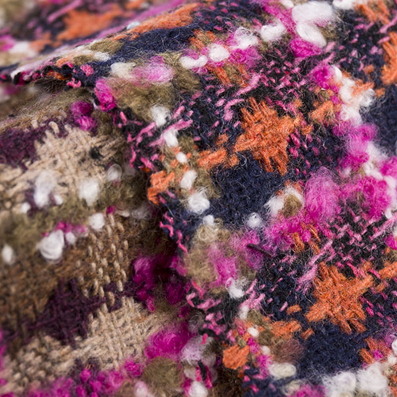 Boho Houndstooth escova tecido tweed de lã 2071