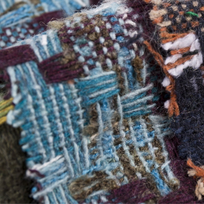 Tecido de lã jacquard Houndstooth em relevo Boho 2123