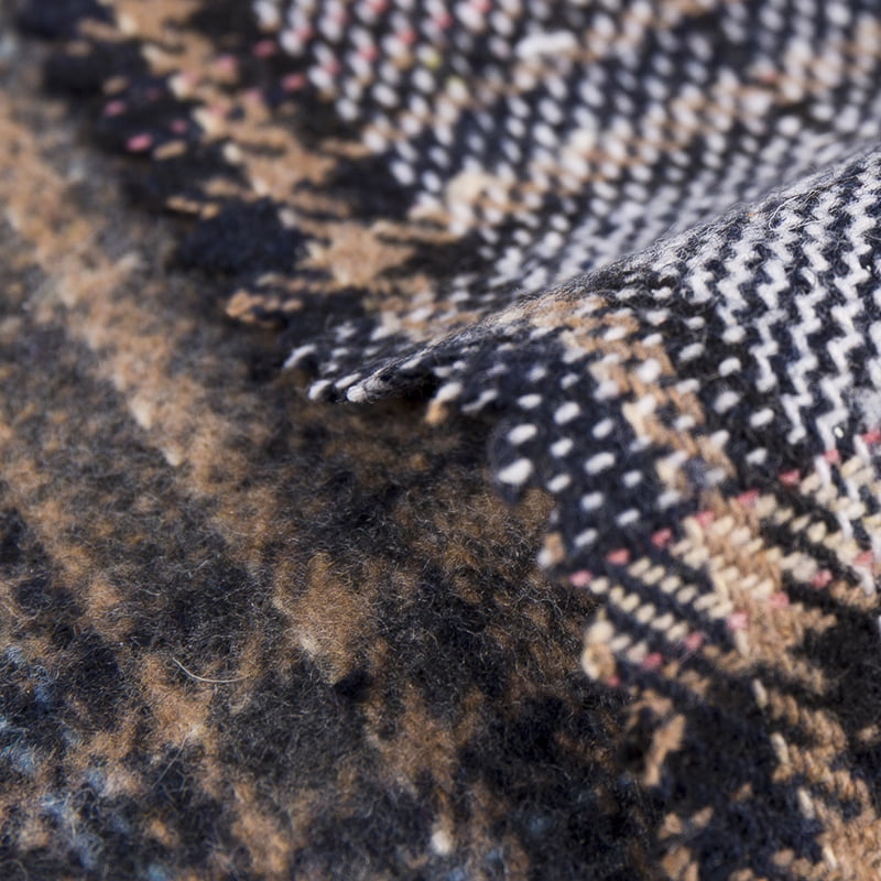 Xadrez Tartan Terno 10% Lã 90% Tecido Tweed de Fibra Química 2242