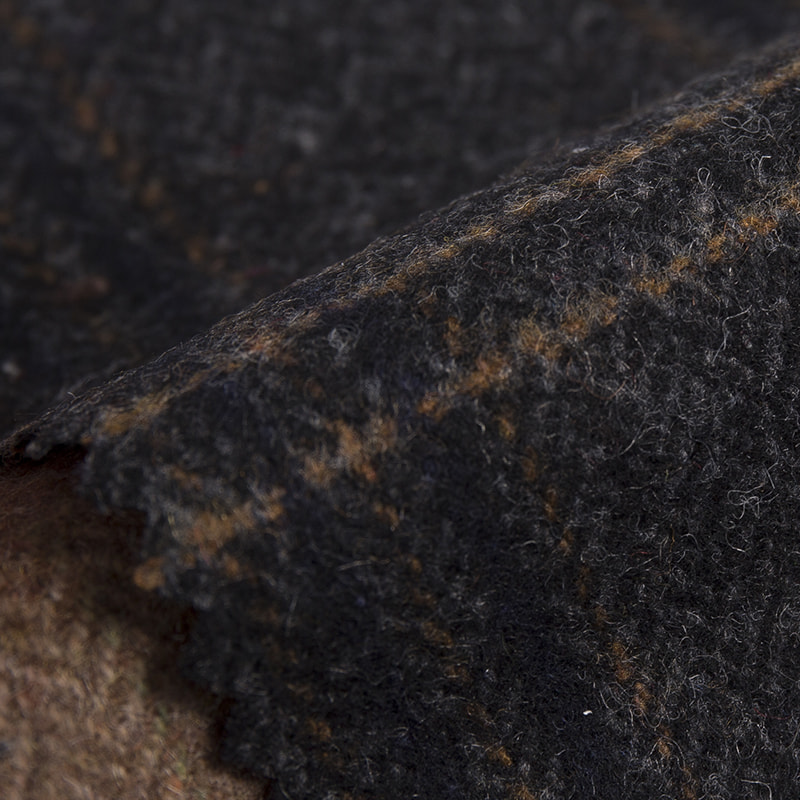 Tecido xadrez tartan adequado para tecido de tweed espinha de peixe