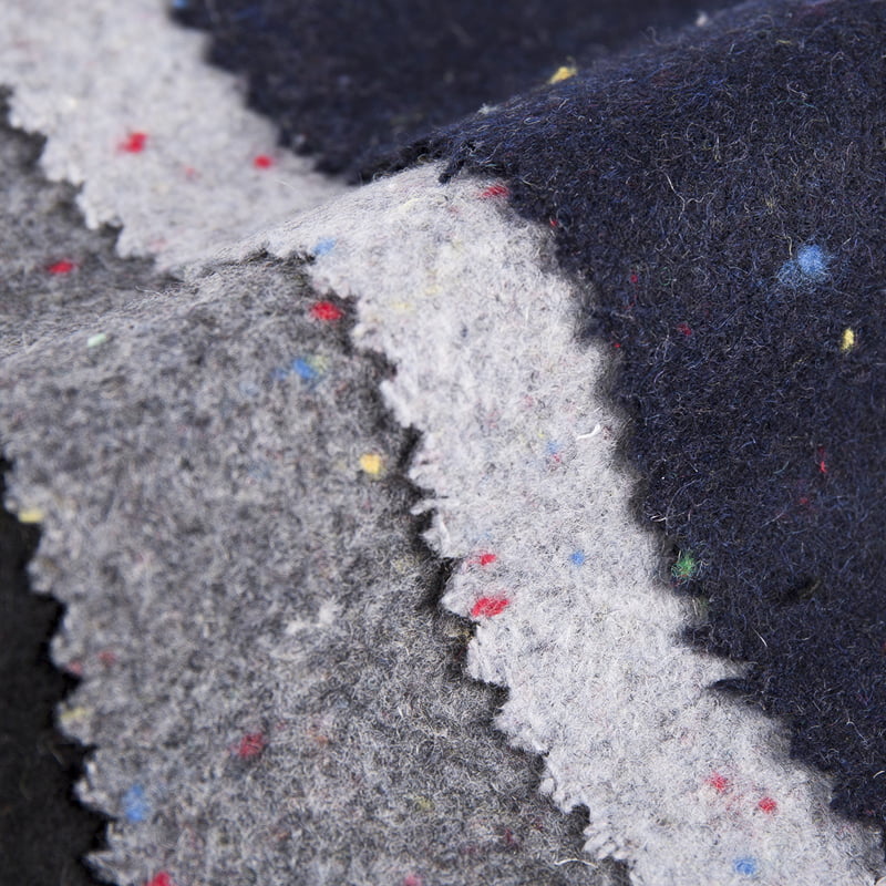 Tecido de tweed com pontos multicoloridos lisos 2317