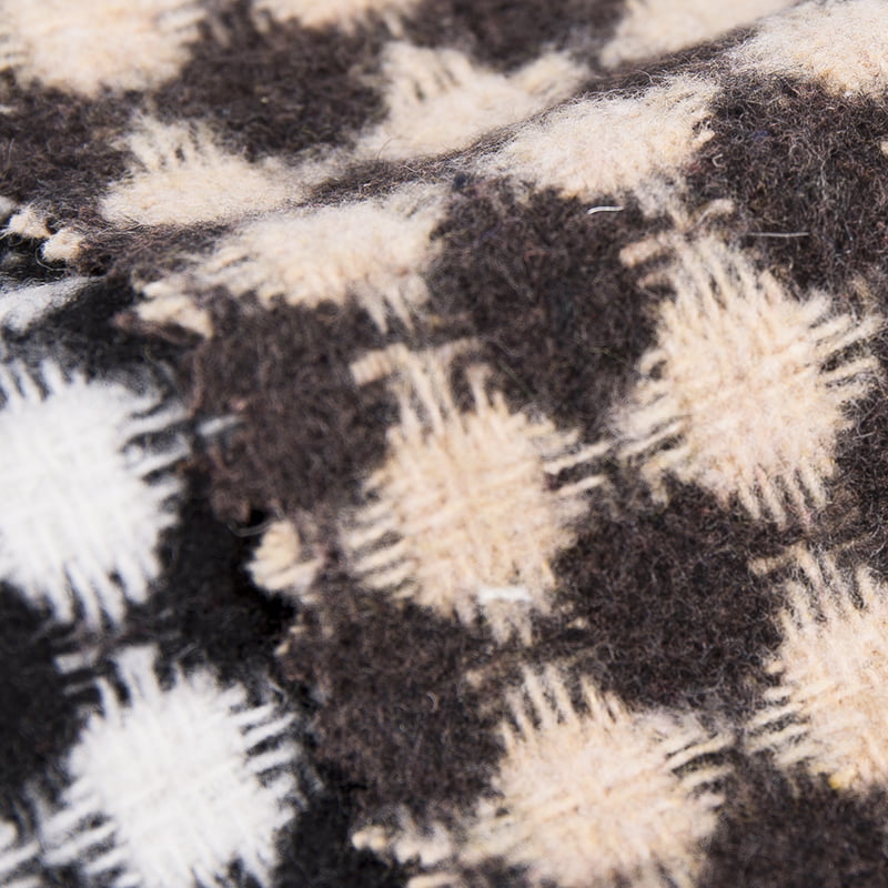 Escova Diamante Preto Marrom Tecido Jacquard Tweed 2383
