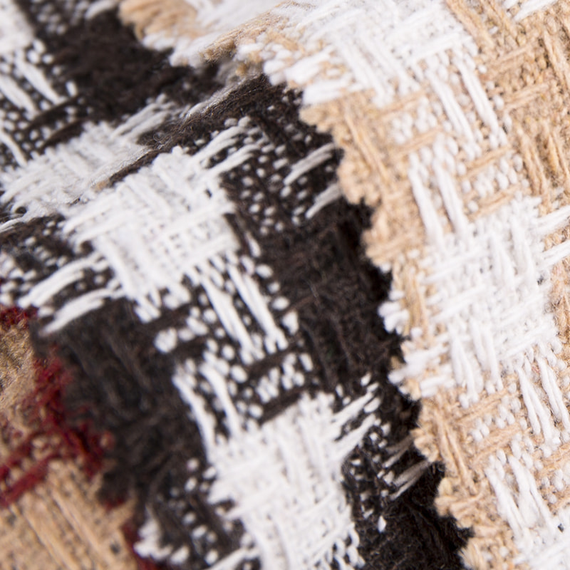 Tecido Tweed Vichy 10% Lã 90% Fibra Química 2419