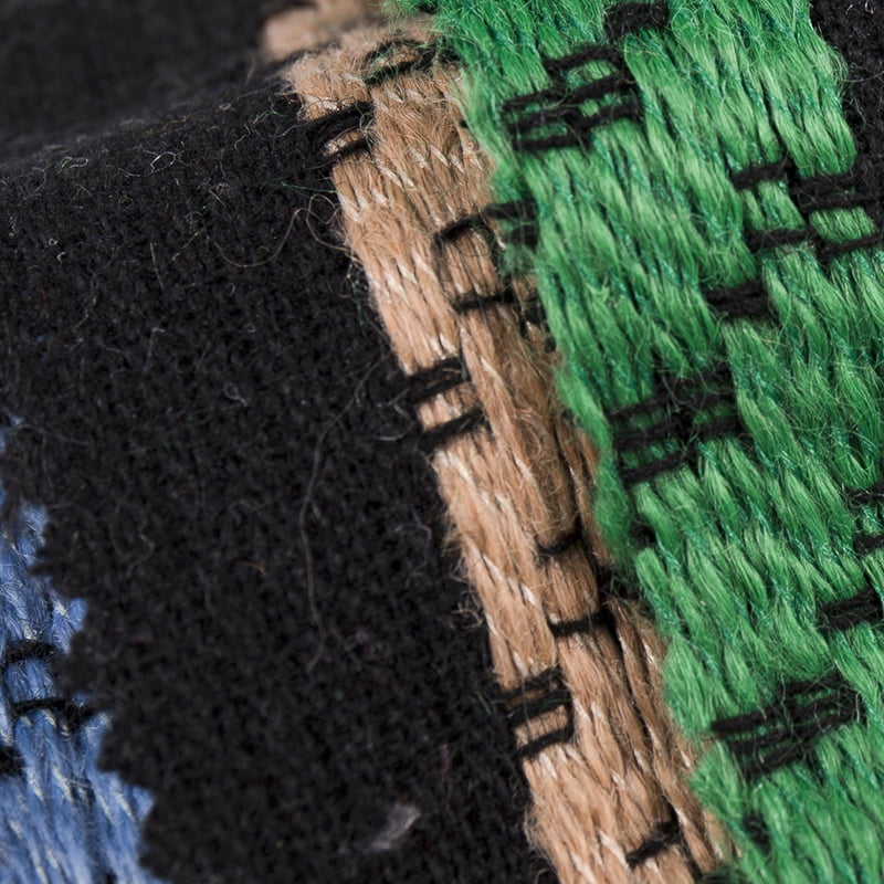 Tecido jacquard tweed com listras grossas em relevo 3100