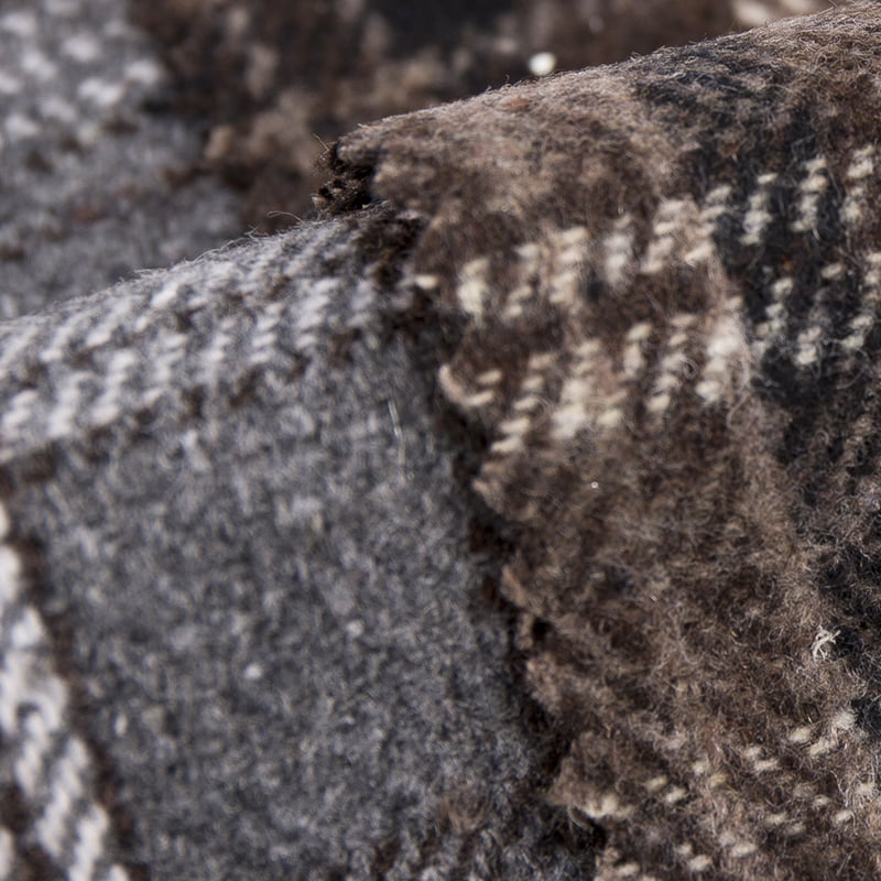 Lã de sarja xadrez tocando tecido de tweed da China 3223