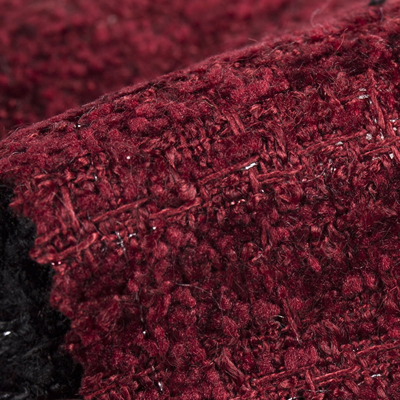 Chanel Xadrez Metálico Jacquard Tweed Tecido 3260