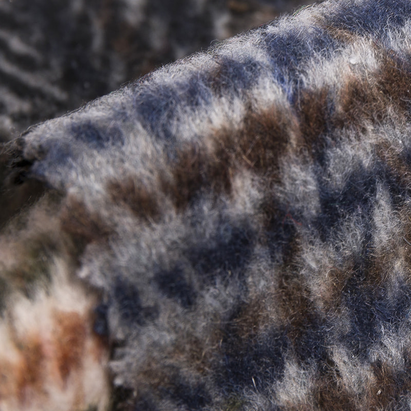 Tela química da mistura de lã da fibra de lãs da escova da espinha de peixe da manta de Tartan para os revestimentos 3265