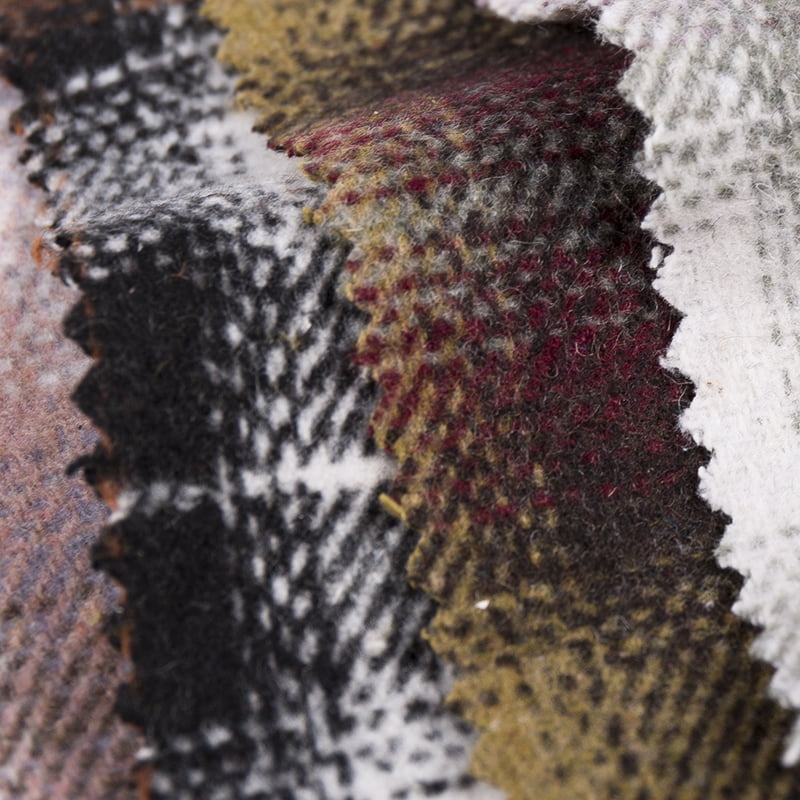 Tecido de tweed xadrez colorido graduado 3506