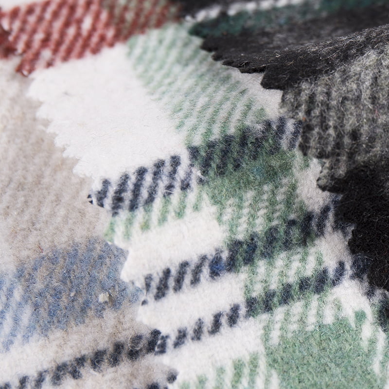 Tecido de lã xadrez tweed xadrez de cor clara 3509