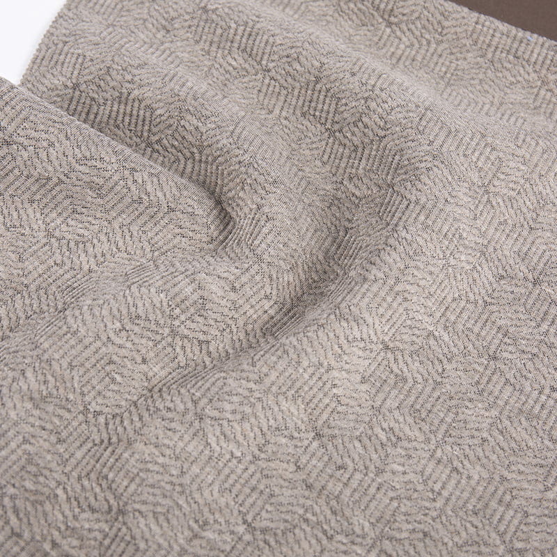 Os cubos gravados fizeram malha tecidos do Sportswear do Spandex da viscose do poliéster do poliéster do jacquard para a roupa AW23024