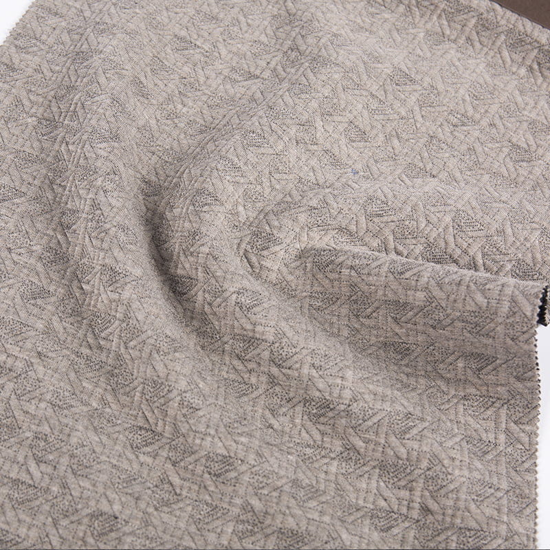 Linhas quebradas gravadas fizeram malha tecidos de poliéster e viscose spandex para roupas esportivas AW23029