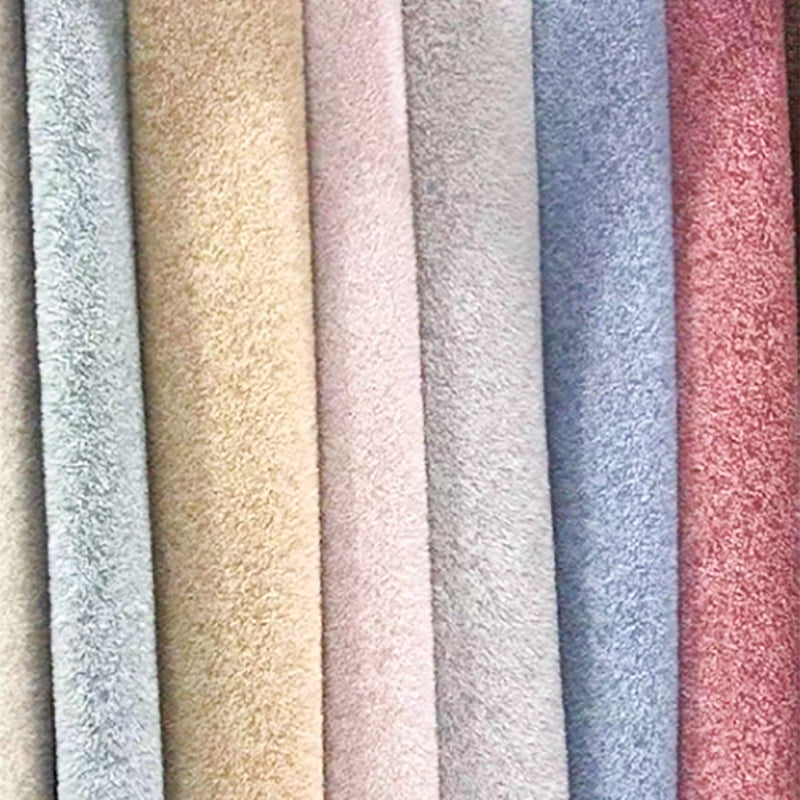 O falso de nylon da malha do poliéster escovou telas do inverno da pele de vison para a roupa H1816