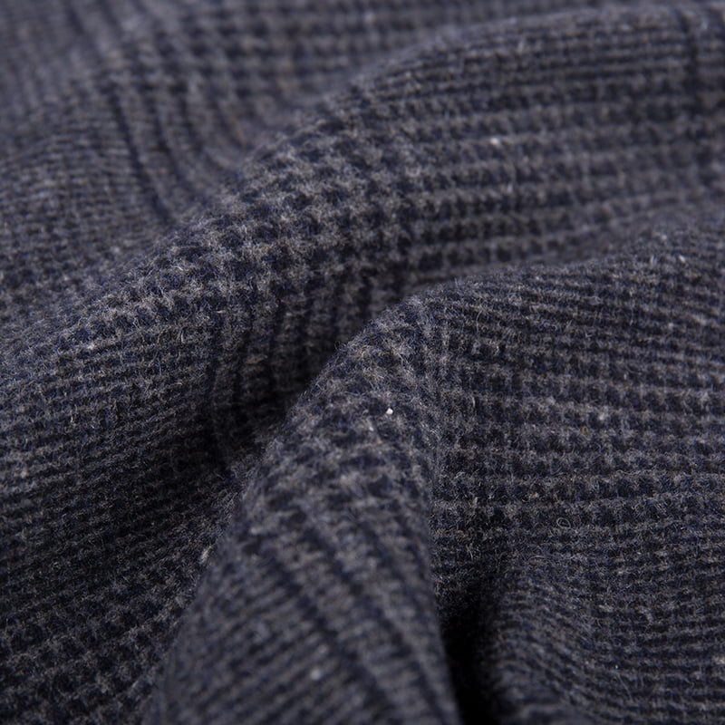 Tecido jacquard xadrez Glen Black Check ZZH24012