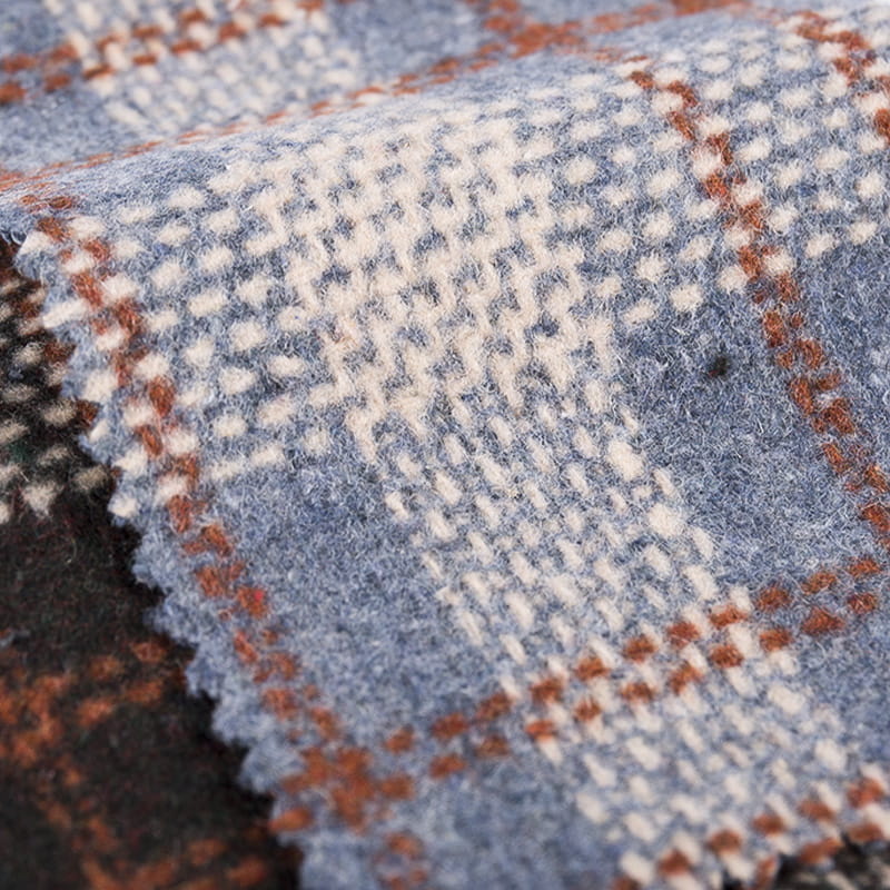 Linhas pontilhadas tela da mistura de lãs do estilo da forma da xadrez para o inverno 3497