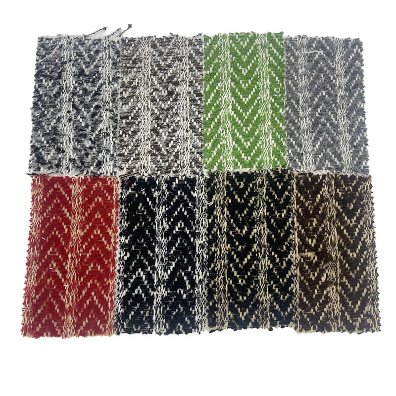 Escova Teddy Espinha de Peixe Listrada Lã Jacquard Tweed Tecidos 3467