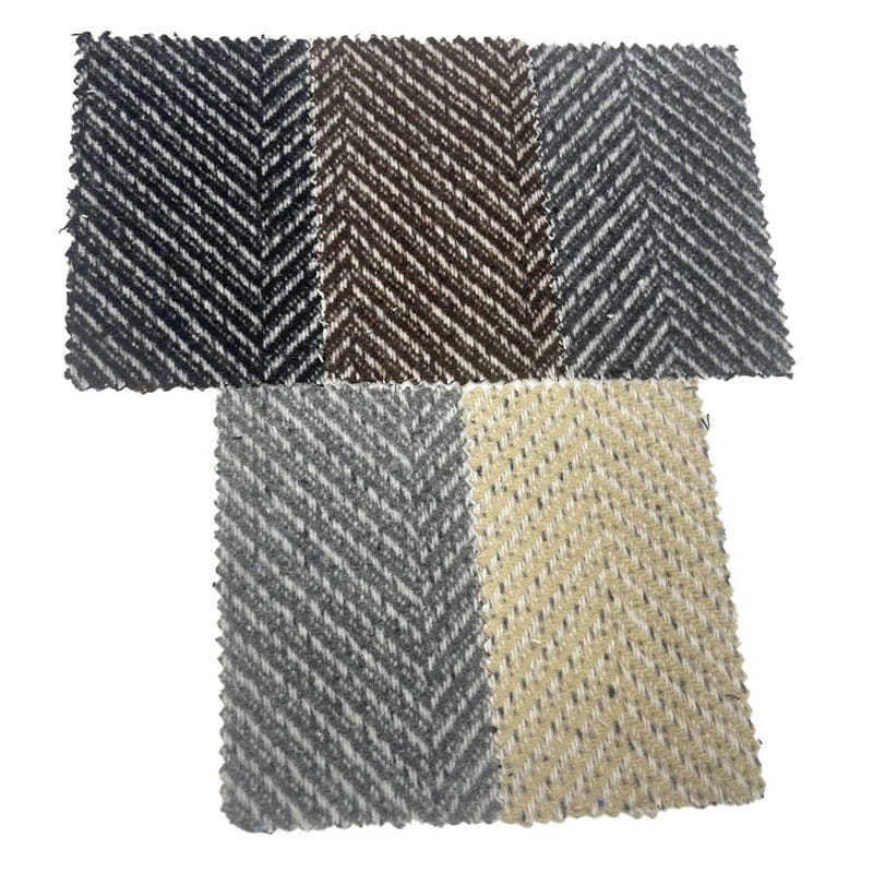 30 telas tecidas jacquard da tweed da lã em espinha de peixe para os bancos de carro 4134
